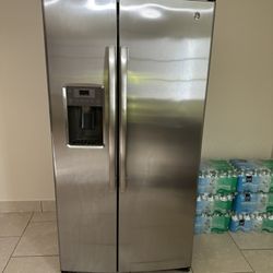 Stainless Steel Two Door Fridge Good Conditions