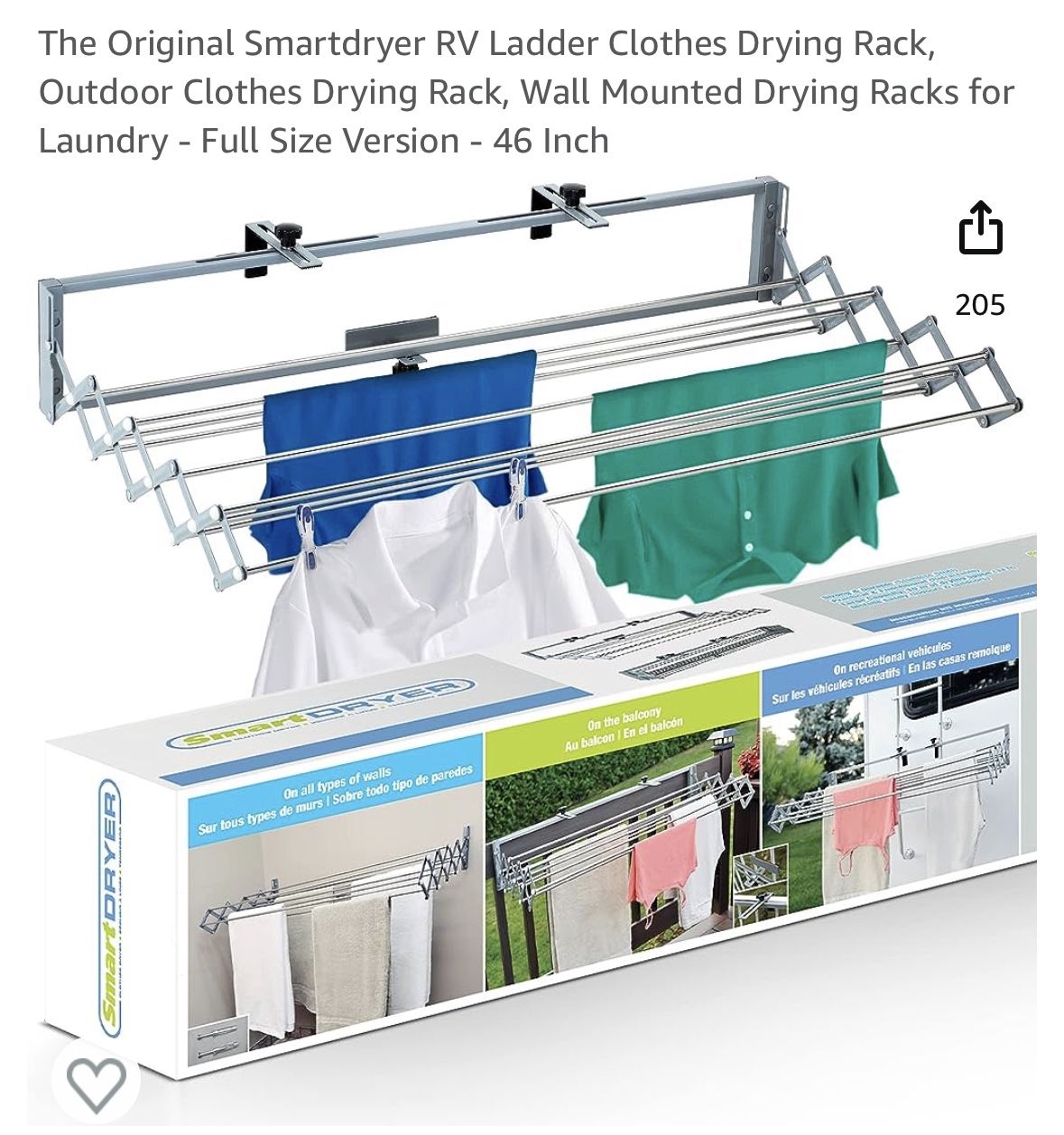 RV Ladder Drying Rack