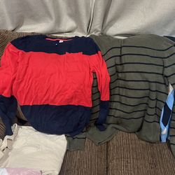 Mens Knit Sweater Long Sleeve Shirt