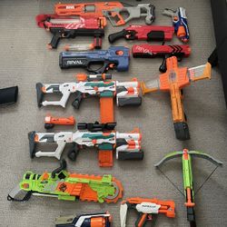 13 Nerf Guns For 100$ OBO