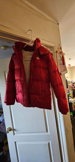 Abercrombie & Fitch girls red coat 6x