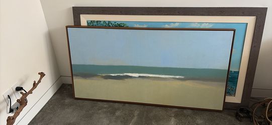 Ocean painting.  Pottery barn