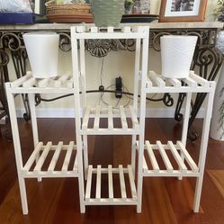 Multi-tiered Wooden Plant Stand