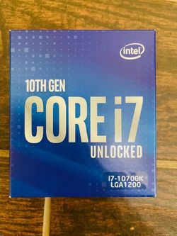 Intel Core i7-10700K 10th Gen CPU + Original Box – LGA1200