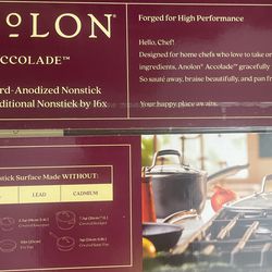 Anolon Accolade Forged Hard-Anodized Precision Forge 10-Piece Cookware Set