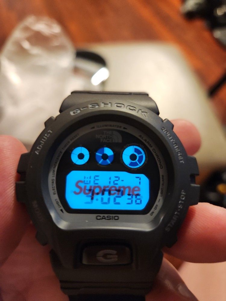 Supreme x The North Face x G-Shock Black Watch