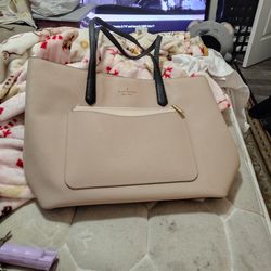 Light beige Kate Spade tote bag