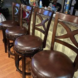 4 bar stools chairs barstools 29"