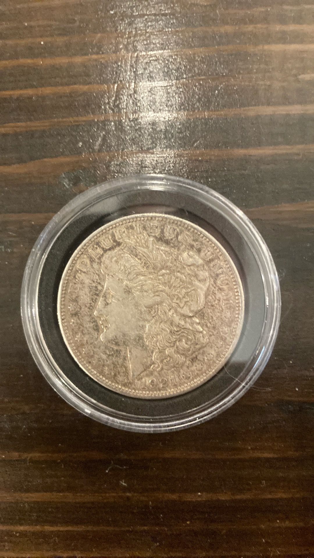 Morgan silver dollar coin
