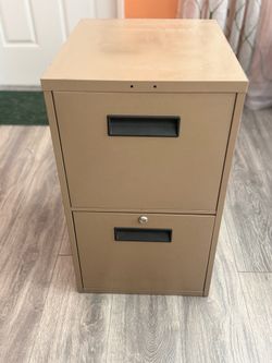2 Drawer Metal File Cabinet