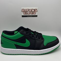 Jordan 1 Low Lucky Green Sz. 10