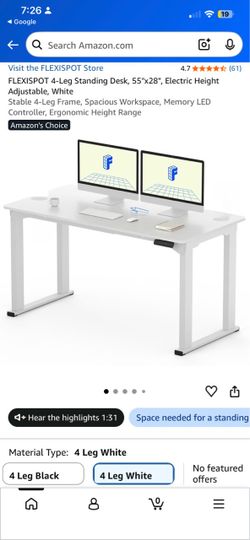 New FLEXISPOT electric desk