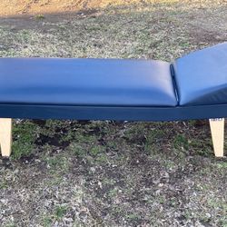 HAUSMANN RECOVERY COUCH WITH ADJUSTABLE HEADREST AND ADDITIONAL FOAM PADDING   82”X27”