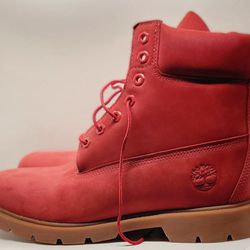 Brand New Rare TIMBERLAND MEN'S CLASSIC WATERPROOF BOOT RED NUBUCK Boots