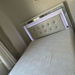 Queen Bed Frame With Led Lights