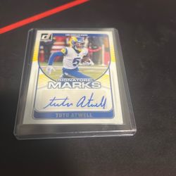 Tutu Atwell Autographed Card