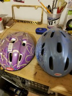 Kids bike helmets(like new)