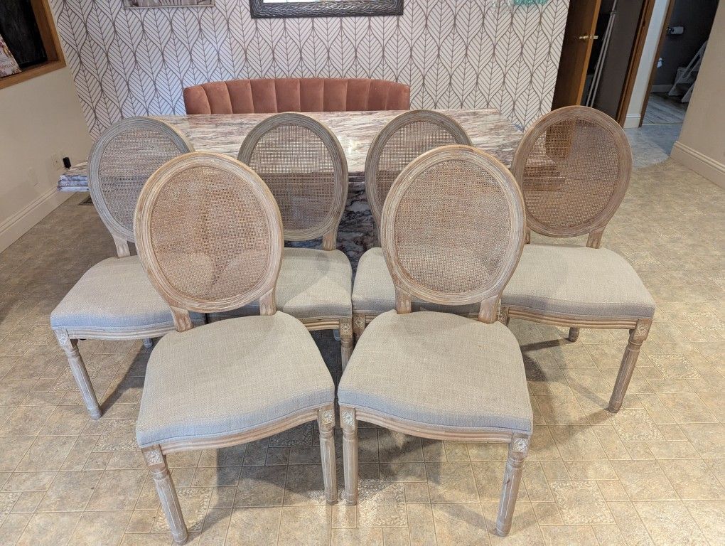 Set Of 6 French Dining Chairs