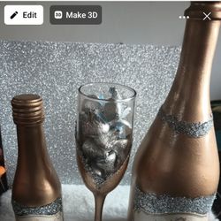 Dyi Bottles And Candy. Real Champagne Can Be Added.