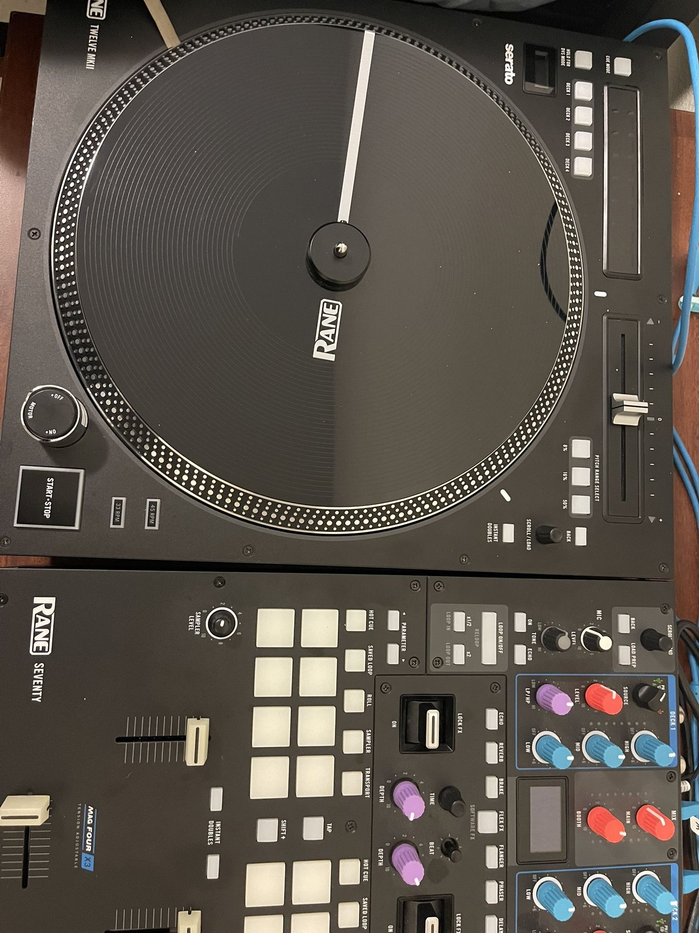  RANE TWELVE MKII (1) and RANE SEVENTY Battle Serato DJ Mixer