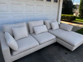 West Elm Harmony 2-Piece Bumper Chaise Sectional