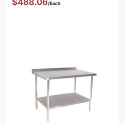 Klinger 30x60 Stainless Work Table Top