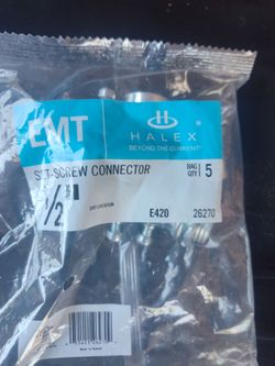 Set screw connector 1/2 in