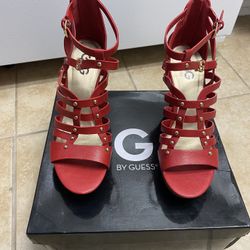 G by Guess Red Wedges
