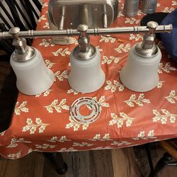 Brushed Nickel 3 Light for Bath Vanity