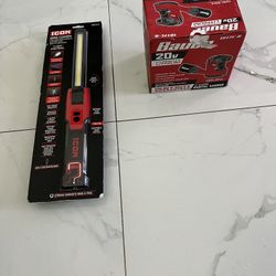 Bauer 20v orbital sander new / and icon 1000 Lumens light new asking $75 for both 
