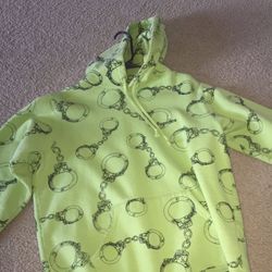 Supreme green handcuff hoodie legit with tags size L