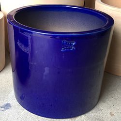 Glazed Ceramic Planter Pot Very Sturdy Made In France 