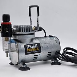 Central pneumatic 1/6 HP 58 PSI Oilless Airbrush Compressor Model 60329