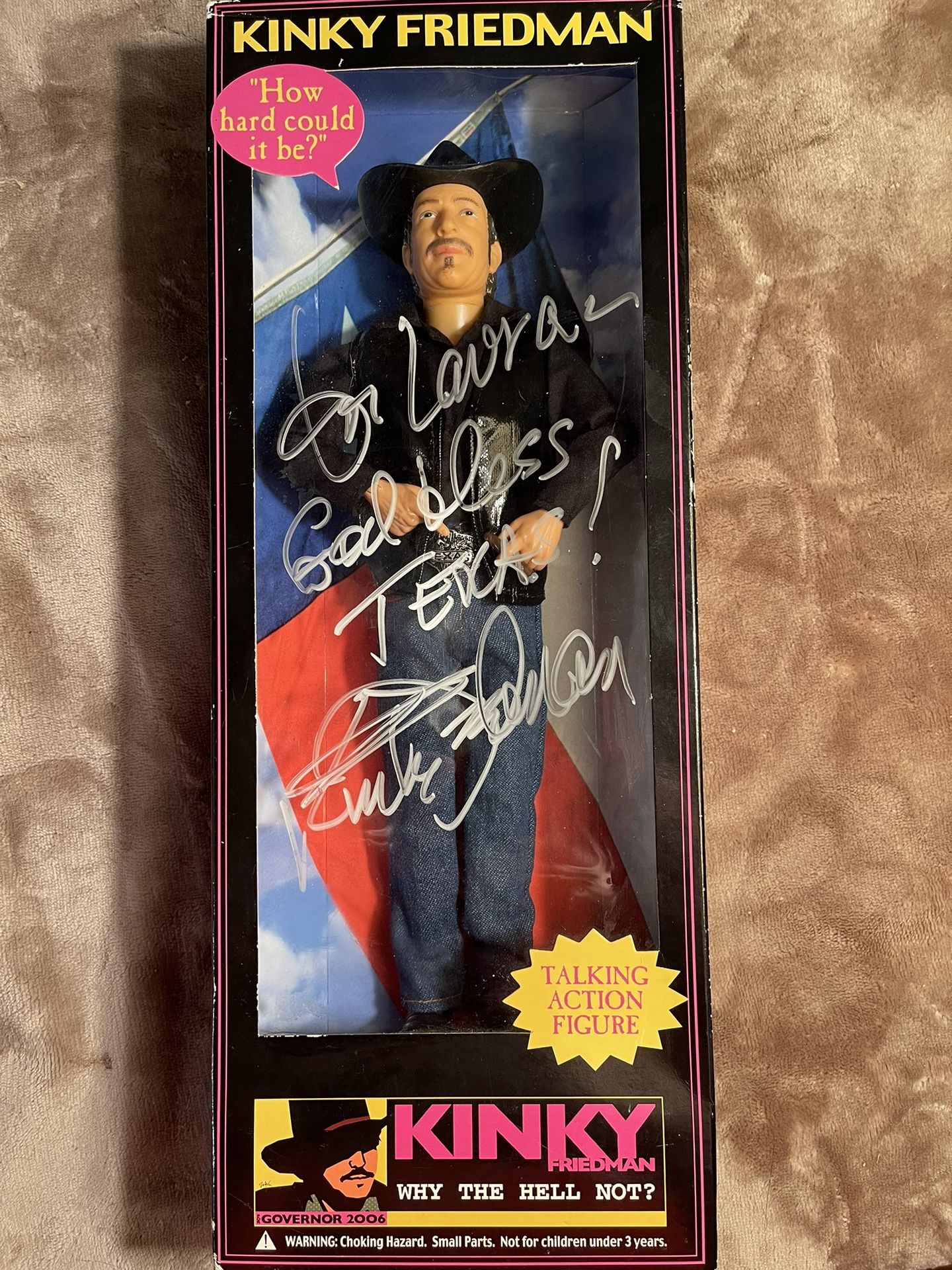 Autographed Kinky Friedman Doll