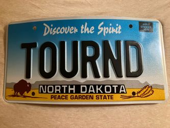 North Dakota Sample License Plate