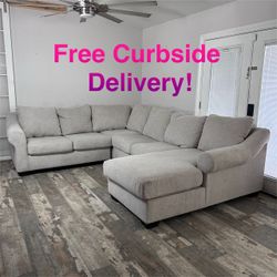 Free Curbside Delivery! Large Sectional Couch