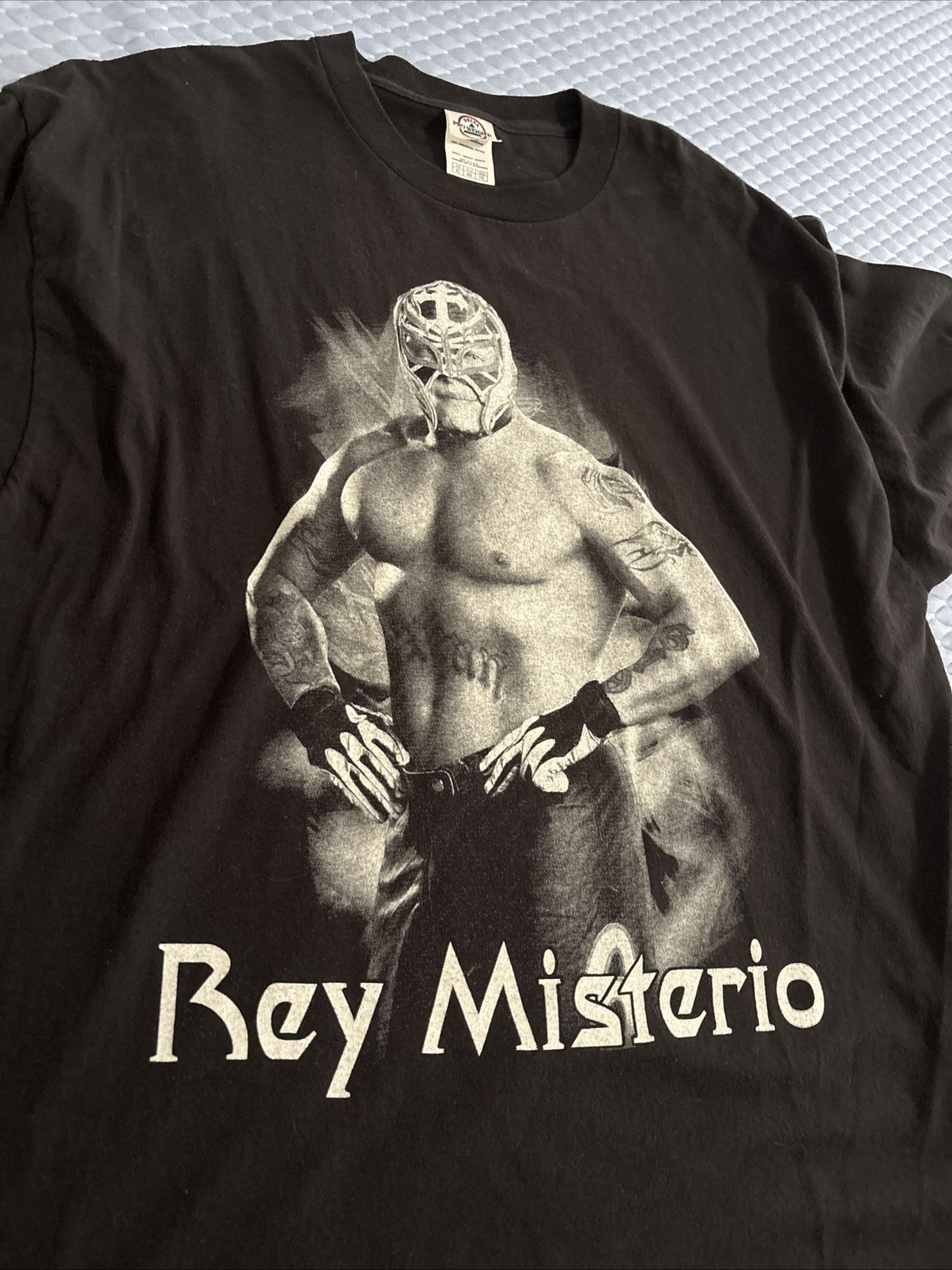 Vintage Delta Pro Weight Tag Rey Misterio Extra Large T-shirt $55