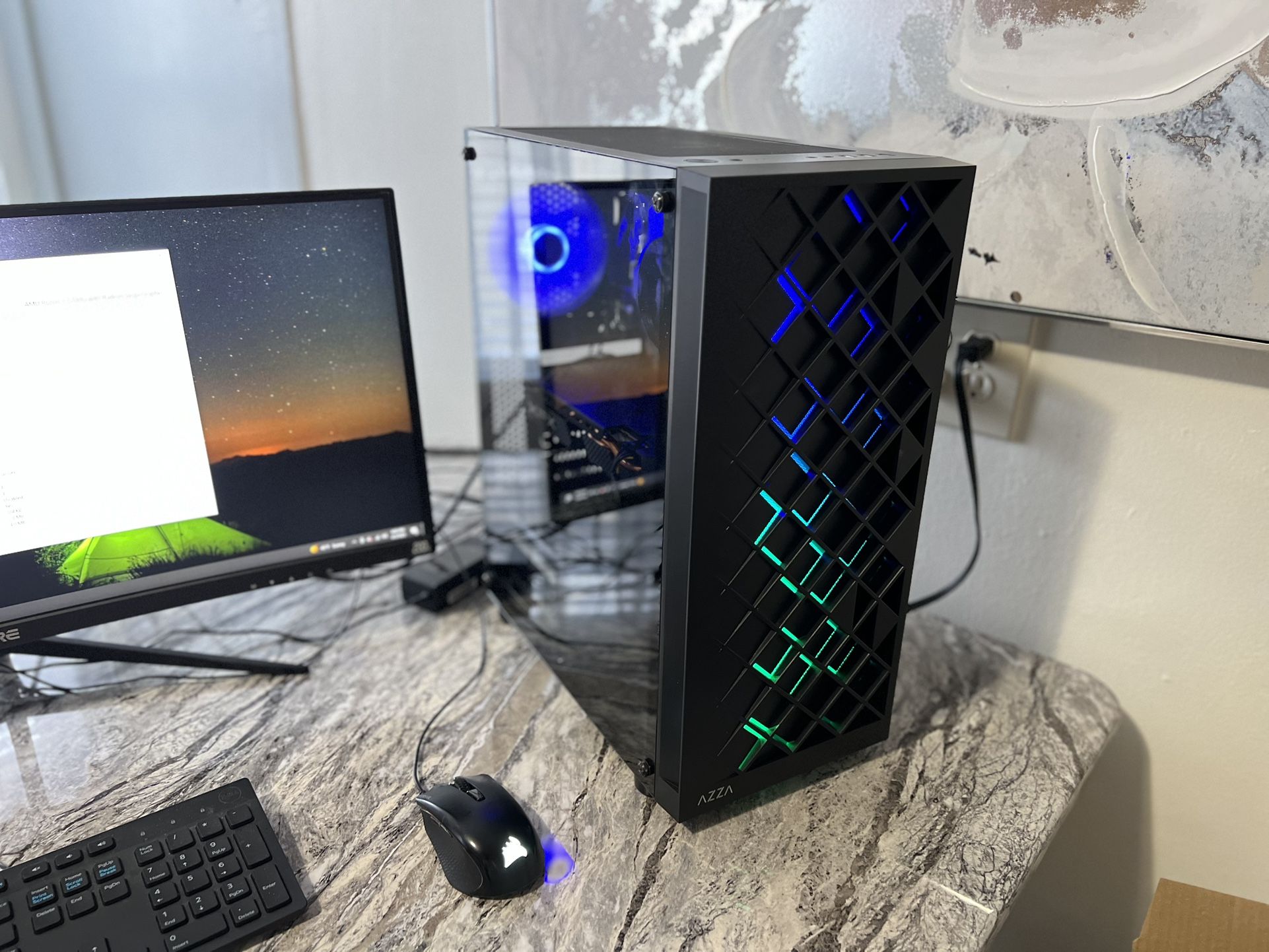 AMD Ryzen 3 3200G + RX 580 8GB + 1TB NVME Storage *JUST BUILT* RGB Gaming Pc