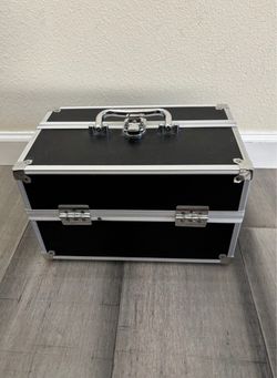Portable Makeup Hard Train Case Cosmetic Organizer Case Makeup Box