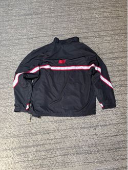 Vintage Nike Windbreaker Jacket Black Red Size M