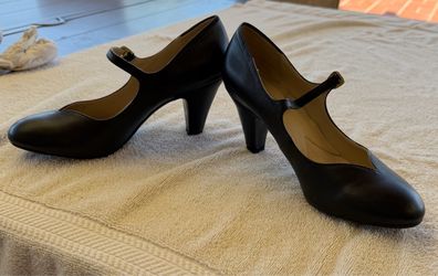 Naturalizer N5 Comfort Black Leather Mary Jane Shoes – Size 8M