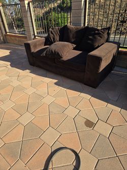 Couches, coffee table, CD rack