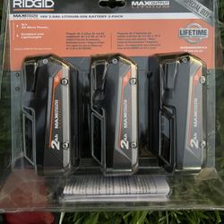 Ridgid MAX Output Batteries