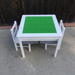 Kids Lego table W/flippable Top