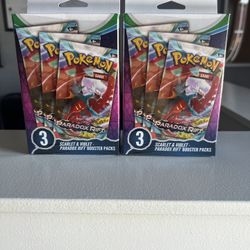 Pokemon Scarlet & Violet Paradox Rift 3 Booster Pack Hanger Box