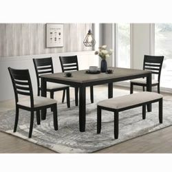 6PC DINING TABLE SET BRAND NEW IN THE BOX 
