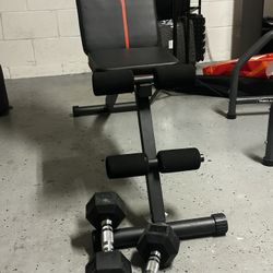 Bench And Dumbbells 