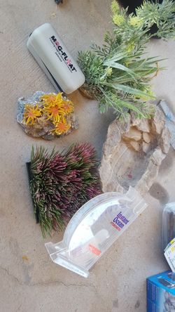Couple fish tank supplies.