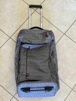 New Andrew Marc New York Rolling Duffle Bag Luggage Suitcase Gray