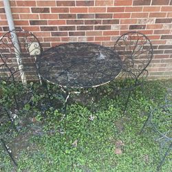 Wrought Iron Patio Set 